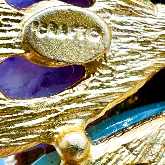 Rare Vintage Signed CRAFT Flower Necklace - Picture 11 of 17